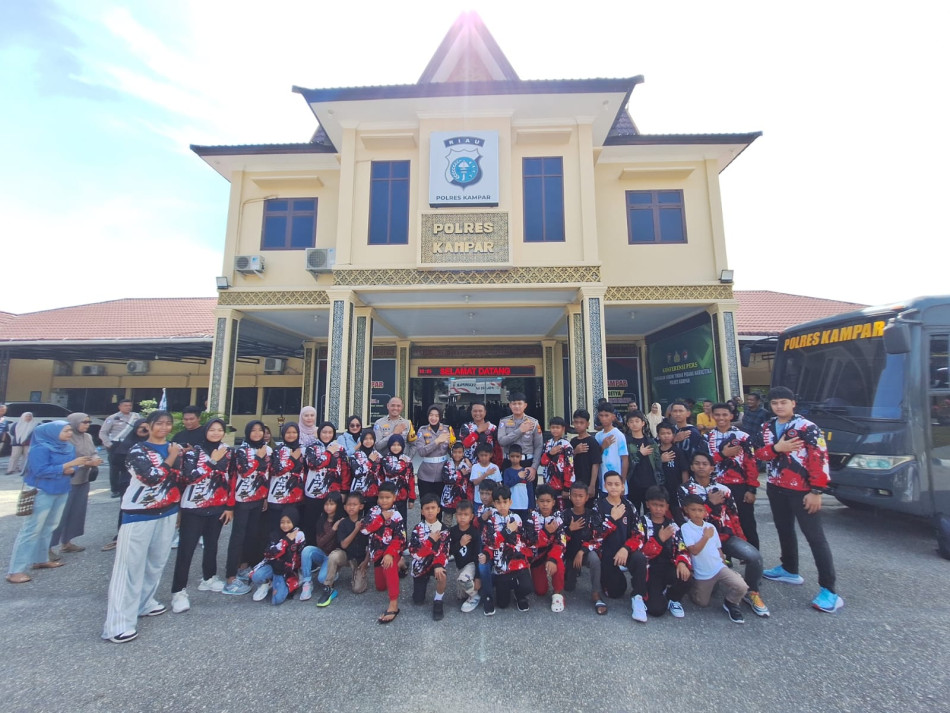 Penuh Semangat, Kontingen Inkanas Polres Kampar Siap Harumkan Nama Daerah di Piala Kapolda Riau 2025