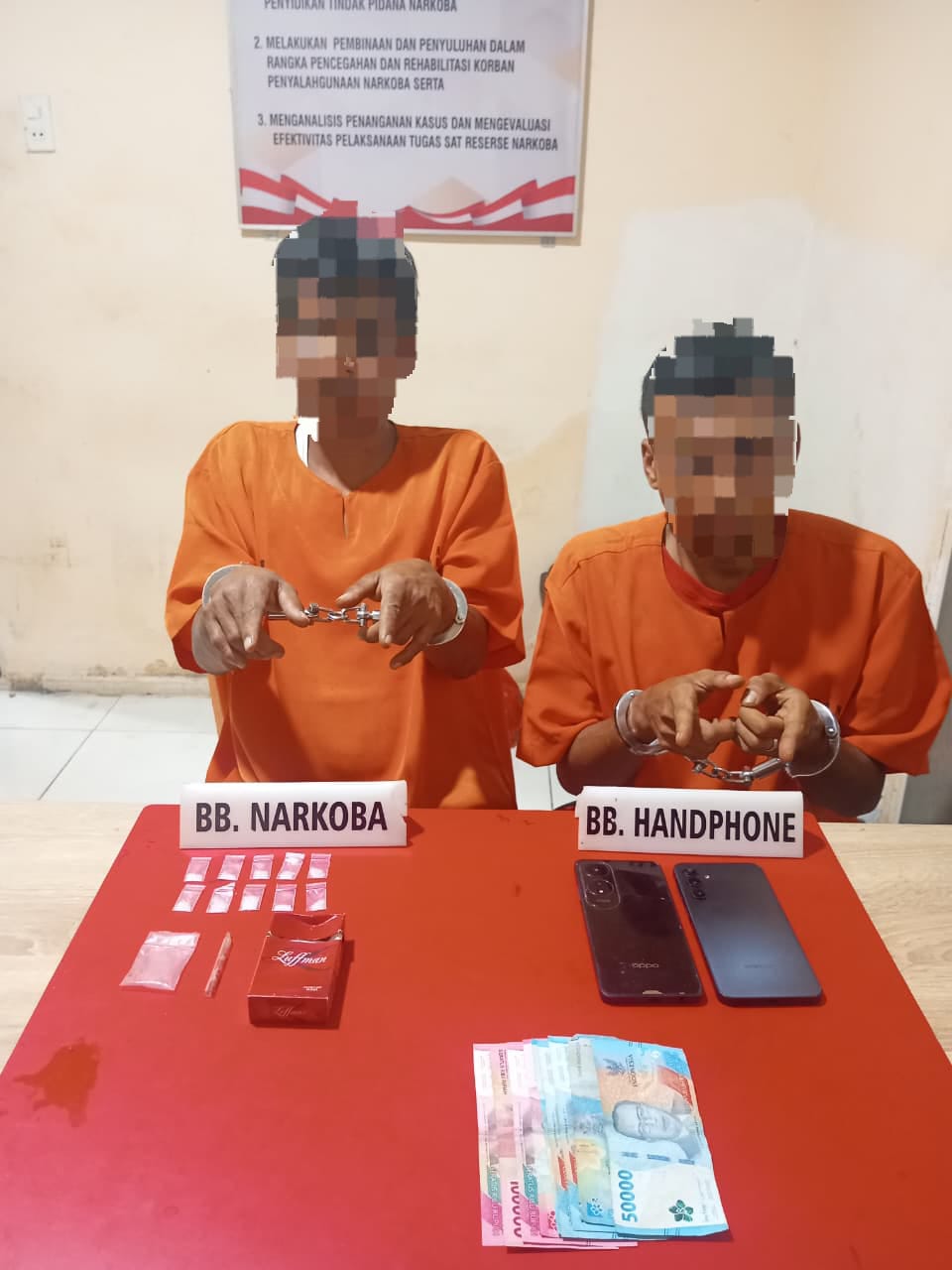 Satresnarkoba Polres Kampar Ungkap Kasus Shabu di Bangkinang, Pengedar dan Kurir Diamankan