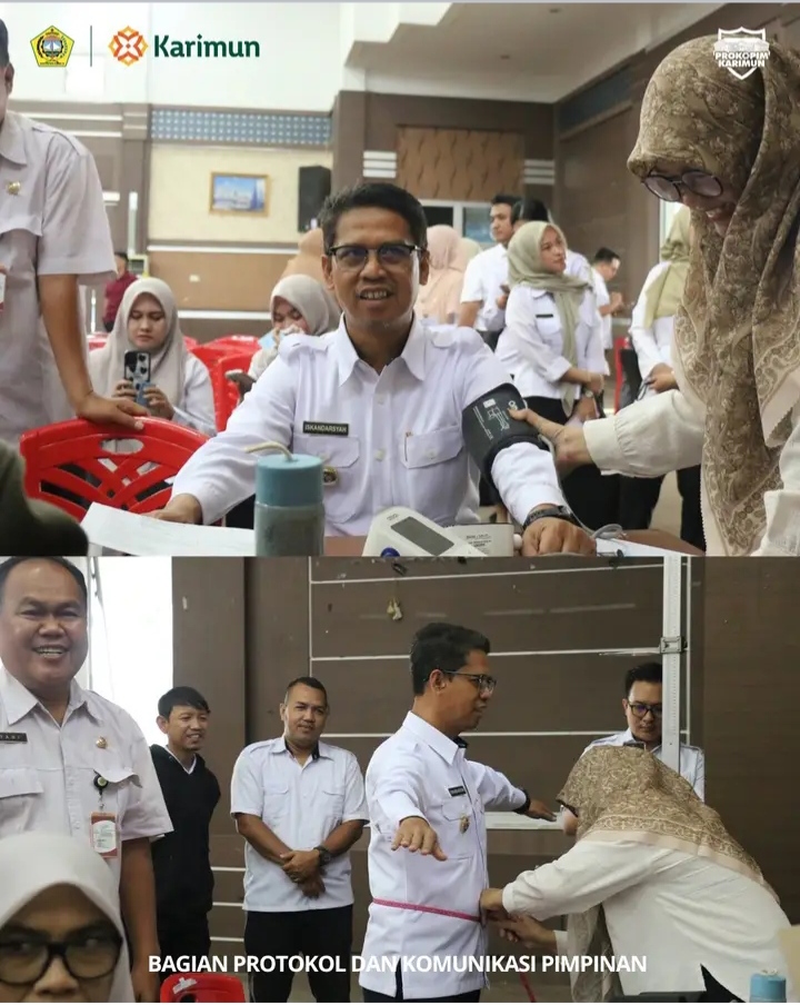 Bupati Karimun Tinjau dan Ikut Cek Kesehatan Gratis, Tekankan Pentingnya Deteksi Dini Penyakit