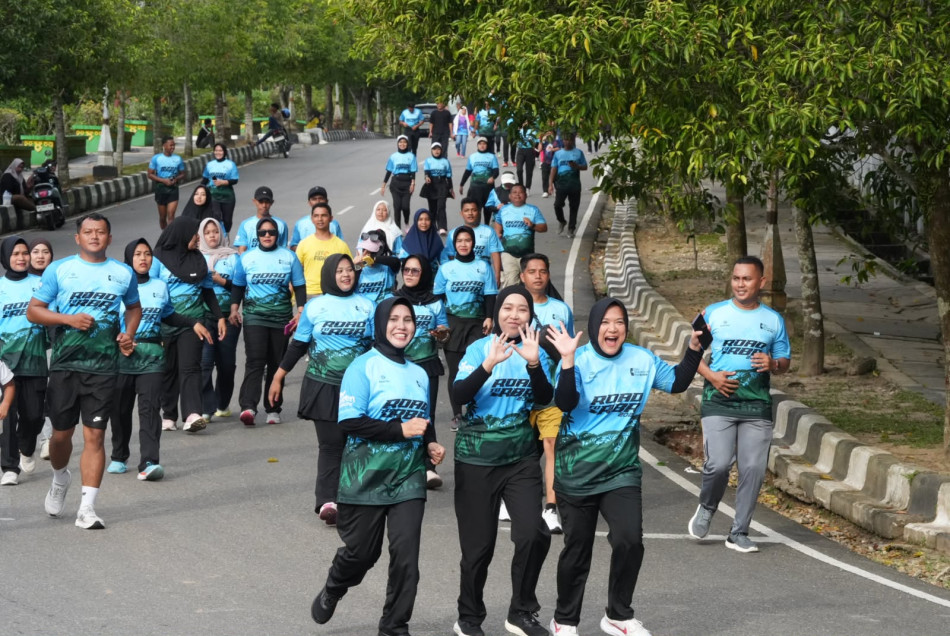 Sambut Hari Bhayangkara ke-80, Polres Rohul Gelar Road to Riau Bhayangkara Run 2026 dan Aksi Green Policing