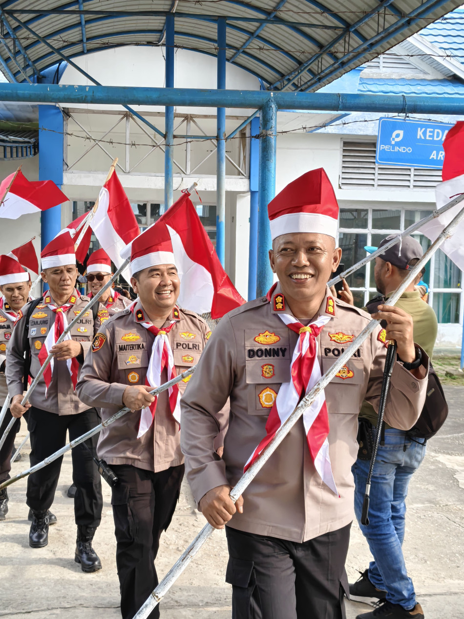 Polres Inhil Kerahkan 150 Personel dalam Ekspedisi Merah Putih Presisi Menuju Kuala Selat